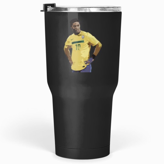 Discover Ronaldinho Brazil Joga Bonito Sticker Tumblers 30 oz