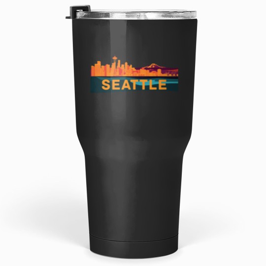 Discover Abstract Seattle Cityscape Tumblers 30 oz