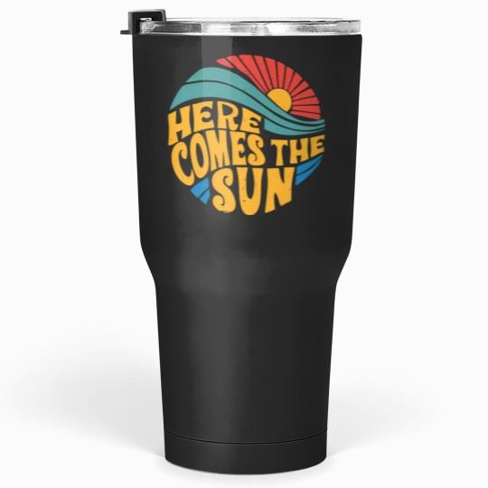 Discover Here Comes The Sun cat Tumblers 30 oz