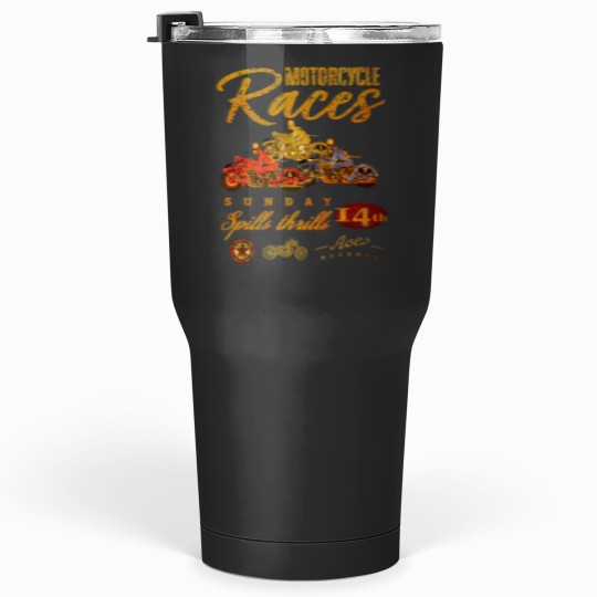 Discover Vintage Motorcycle Races Tumblers 30 oz