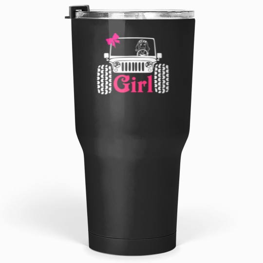 Discover -Jeep-Girl Cute-Jeep-Ribbon-Jeep-Lover J T-Shirt-Jeep-Girl Cute-Jeep-Ribbon-Jeep-Lover-Jeep-Women-Jeep-Lady-Jeep-Kid-Jeep-Offroad-Jeep-s T-Shirt_by NgocSanhHuynh_ Tumblers 30 oz