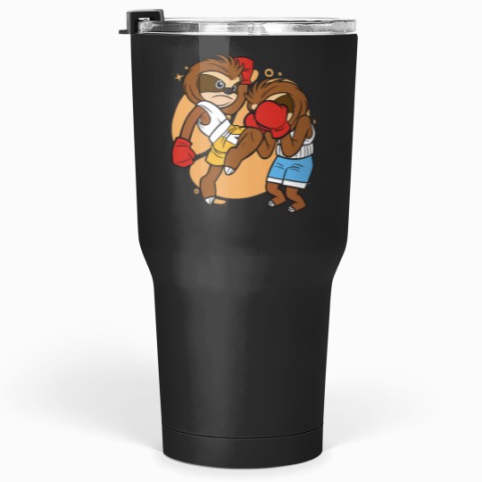 Discover Cute Muay Thai Sloth Fighters 2Thai Boxing and Kickboxing Tumblers 30 oz