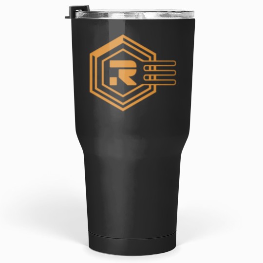 Discover Recognizer Symbol- Orange Lines Tumblers 30 oz