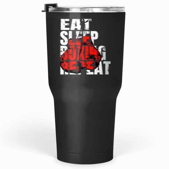 Discover Eat Sleep Boxing Repeat Tumblers 30 oz for Boxing Lovers