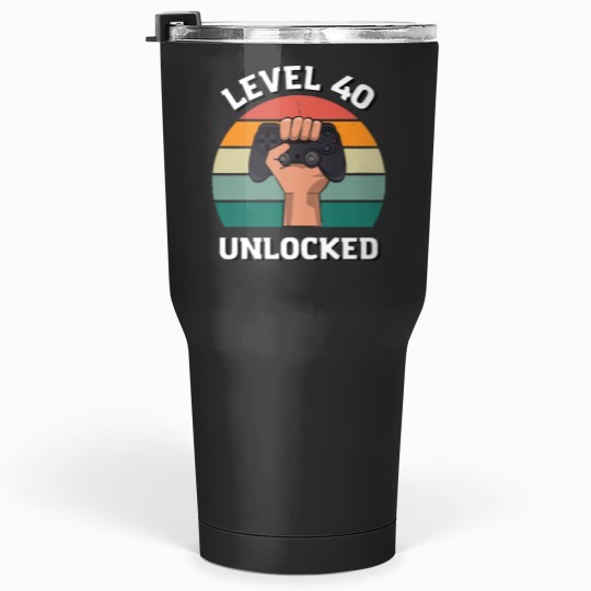 Discover Level 40 Unlocked Birthday 30 oz Tumbler