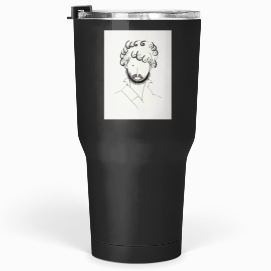 Discover Vintage Guy Line Drawing by Charles Martin Tumblers 30 oz