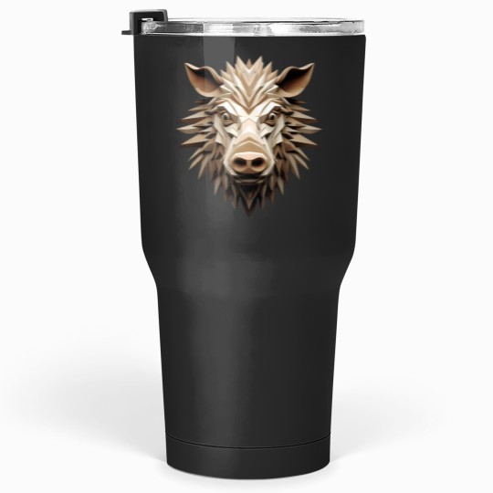 Discover 3D Cartoon Hog, wild boar, Logo, , Wall arts, Art Prints and More Tumblers 30 oz