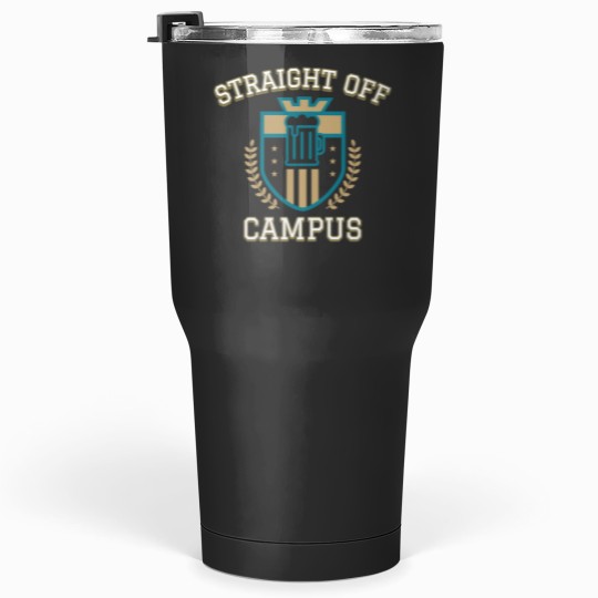 Discover Straight Off Campus-Beer Crest Tumblers 30 oz