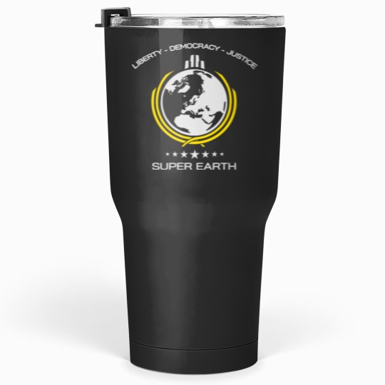 Discover Helldivers Super Earth Diving Into Hell For Liberty Tumblers 30 oz