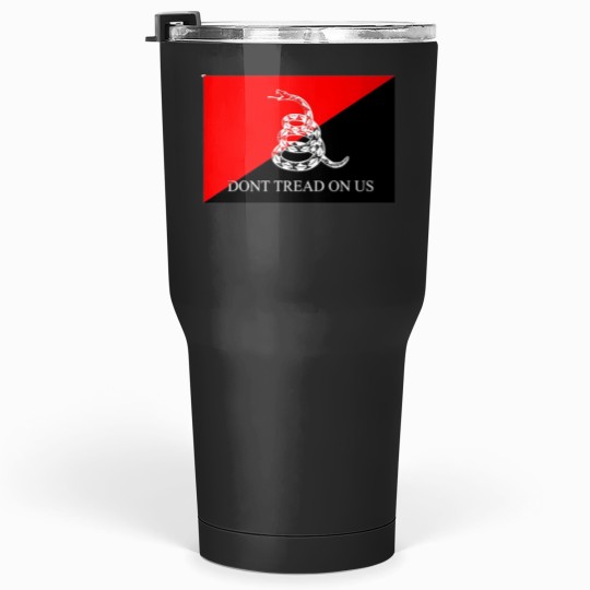 Discover Anarcho-Communist Gadsden Flag Tumblers 30 oz
