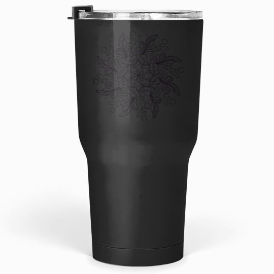 Discover Black Intricate Mandala Design 038 Tumblers 30 oz