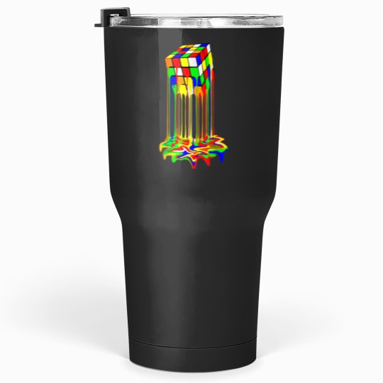 Discover Awesome Graphic Melting Rubik Rubix Rubics Cube Tumblers 30 oz