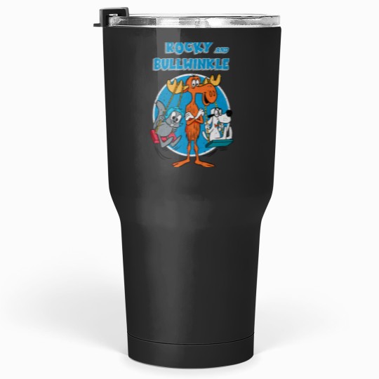 Discover Vintage Rocky and bullwinkle Tumblers 30 oz