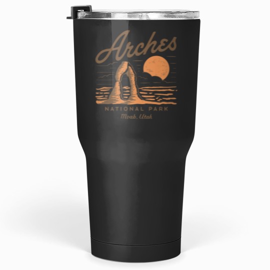 Discover Vintage Arches National Park Moab Utah Tumblers 30 oz