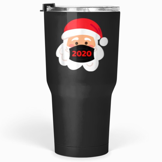 Discover Santa Wearing Mask Quarantine Christmas 2020 Tumblers 30 oz