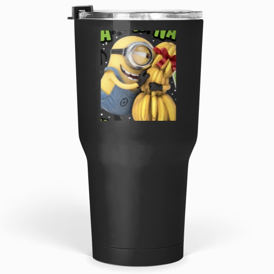 Discover Despicable Me Minion Banana Present Christmas Tumblers 30 oz