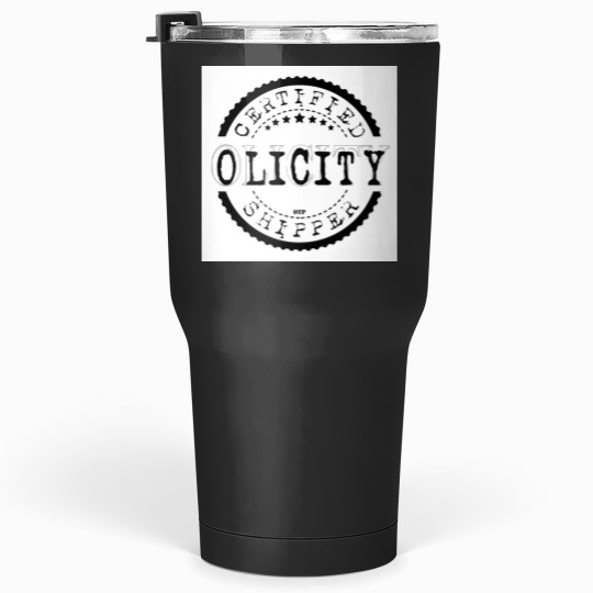 Discover Certified Olicity Shipper Black Stamp Tumblers 30 oz