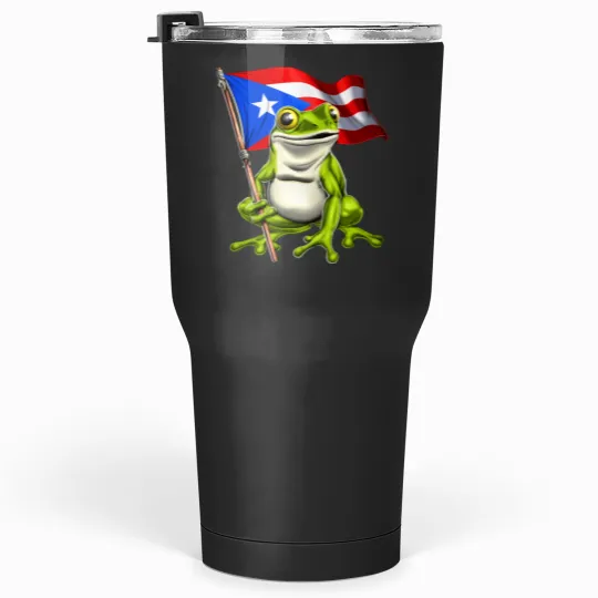 Discover Coqui Frog Puerto Rico Flag Tumblers 30 oz