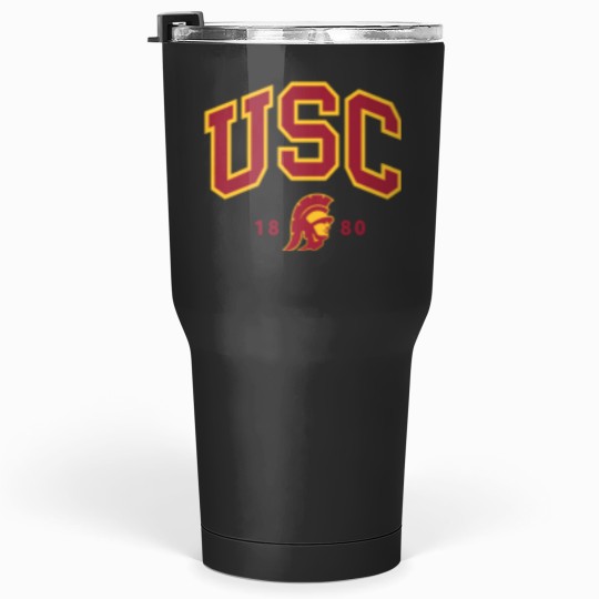 Discover Usc Curved Block Logo With Cardinal Gold Trojan Tumblers 30 oz