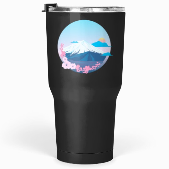 Discover Cherry Blossom and Mountain Fuji Active Tumblers 30 oz