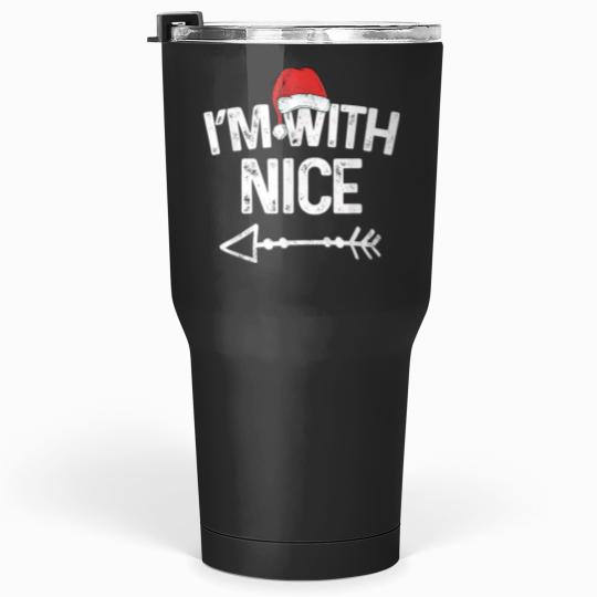 Discover I'm With Nice Matching Christmas Couples Costume Tumblers 30 oz