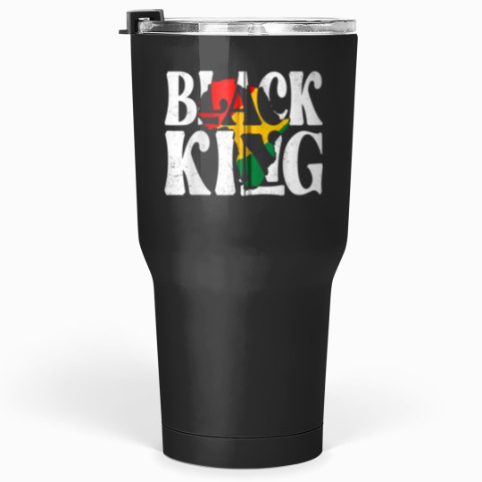 Discover Black Melanin King Black History Month Juneteenth African Zip Hoodie Tumblers 30 oz