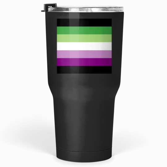 Discover AceAro Purple-Green Asexual Aromantic Pride Flag Queer LGBT+ Pin Tumblers 30 oz