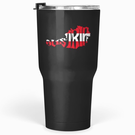 Discover Austria Silhouette Flag Classic Tumblers 30 oz