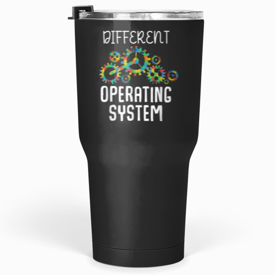 Discover Different Operating System Autism Awareness Puzzle Tolerance Tumblers 30 oz