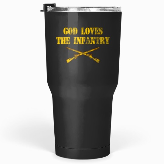 Discover God Loves The Infantry Combat Infantryman 11B CI Tumblers 30 oz