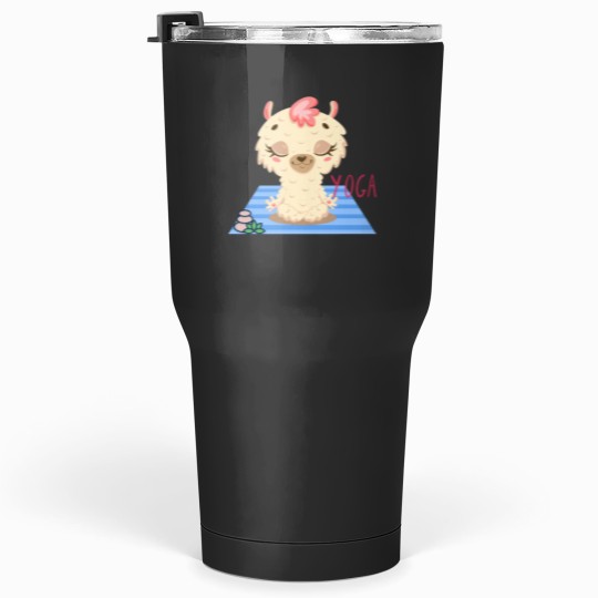 Discover Baby Llama Easy Yoga Bliss Design for wild animal lovers and yoga lovers you know. Active Tumblers 30 oz