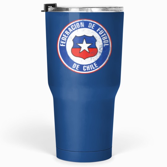 Discover Chile Soccer Flag Team Support Gift Tumblers 30 oz