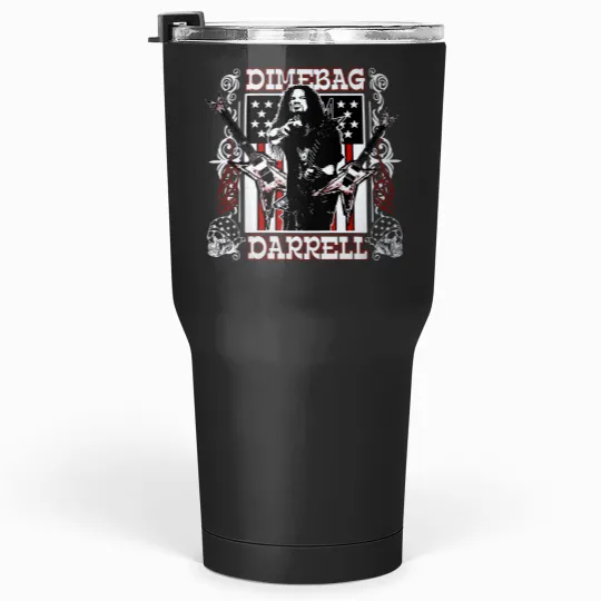 Discover Dimebag Darrell Mayhem Skull Band Tumblers 30 Oz