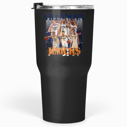 Discover NEW Villanova Knicks Josh Hart, Jalen Brunson and Donte Divincenzo Vintage Graphic Unisex Tumblers 30 Oz