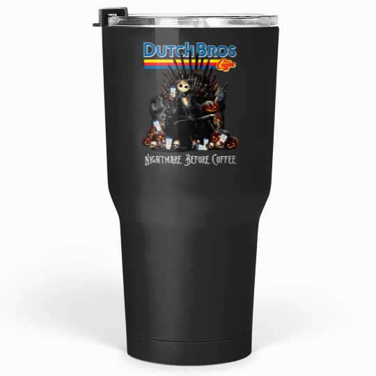 Discover Dutch Bross Coffeee The King Jack SKEL-ling-ton Night-mar-e Before Coffee Halloween. Tumblers 30 Oz