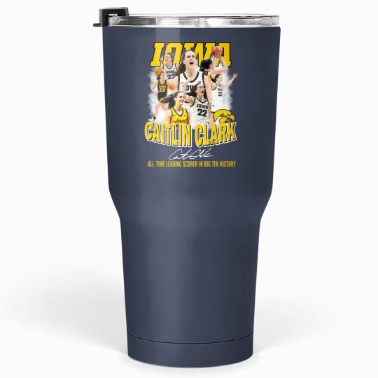 Discover Caitlin Clark All Time Leading Scorer In Big Ten History Tumblers 30 Oz, Basketball 2024 Caitlin Clark Tumblers 30 Oz