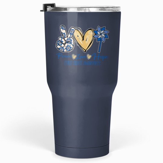 Discover Peace Love Hope Tumblers 30 Oz, Child Abuse Awareness Tumblers 30 Oz