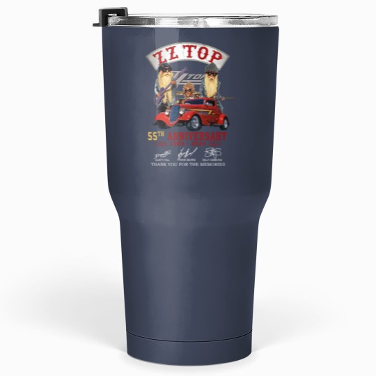 Discover ZZ Top 55th Anniversary Tumblers 30 Oz, ZZ Top Rock Band Tumblers 30 Oz