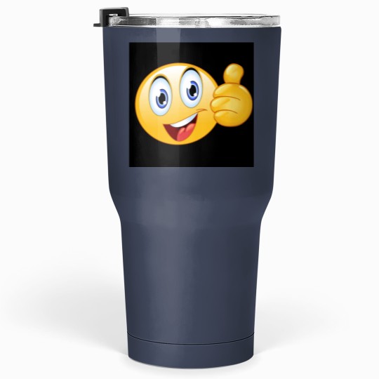 Discover Thumbs up smiley face Tumblers 30 Oz