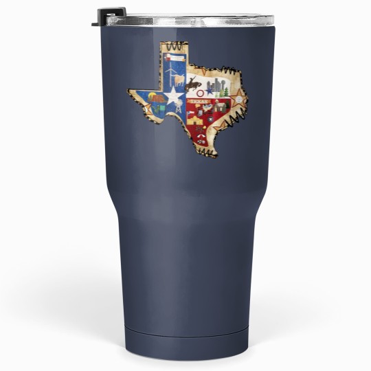 Discover Texas Map 30oz Tumblers