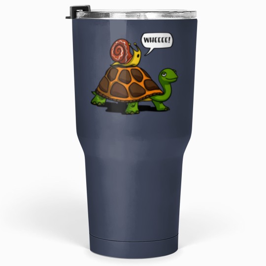 Discover Snail Riding Turtle Tumblers 30 Oz