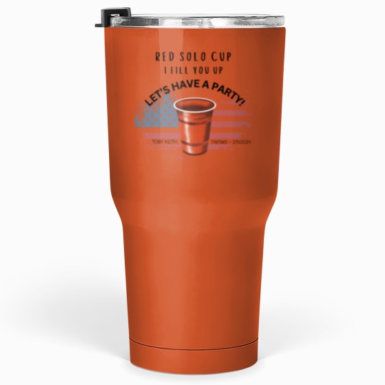 Discover Toby Keith Tumblers 30 Oz, Rememberance of Toby, Red Solo Cup