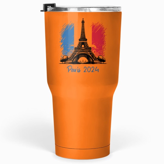 Discover Summer Games, 2024 Paris Olympics, France Tumblers 30 Oz