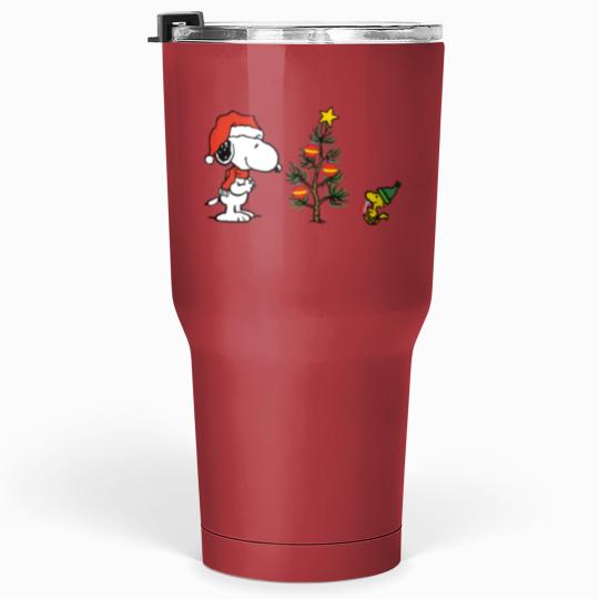 Discover Embroidered Snoopy Winter Dog Tumblers 30 Oz