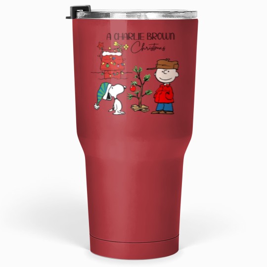 Discover Charlie Brown And Snoopy Christmas Tumblers 30 Oz, Snoopy Christmas Tumblers 30 Oz