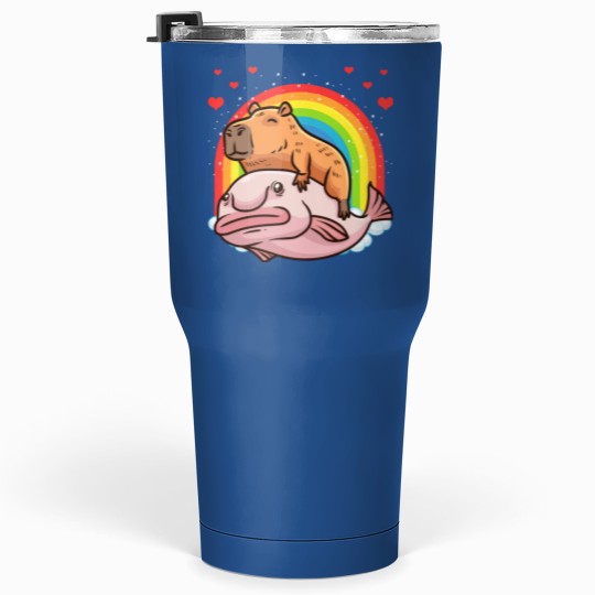 Discover Capybar a Giant Cavy Rodent With Hearts Capybar a Tumblers 30 oz