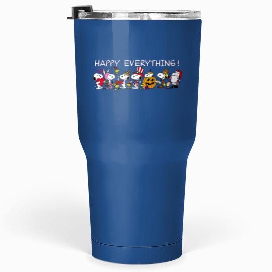 Discover Happy Everything Snoopy Halloween 2023 Tumblers 30 Oz, Cute Cartoon Halloween Tumblers 30 Oz