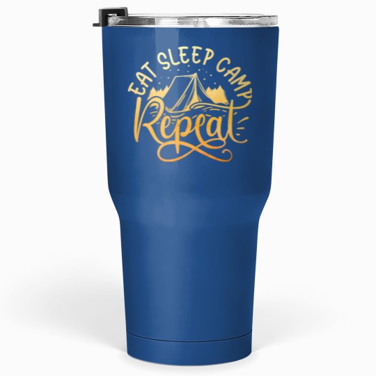 Discover eat sleep camp repeat designe for men and women Tumblers 30 oz