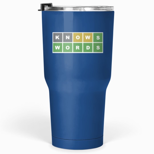 Discover WORDLE KNOWS WORDS Tumblers 30 Oz