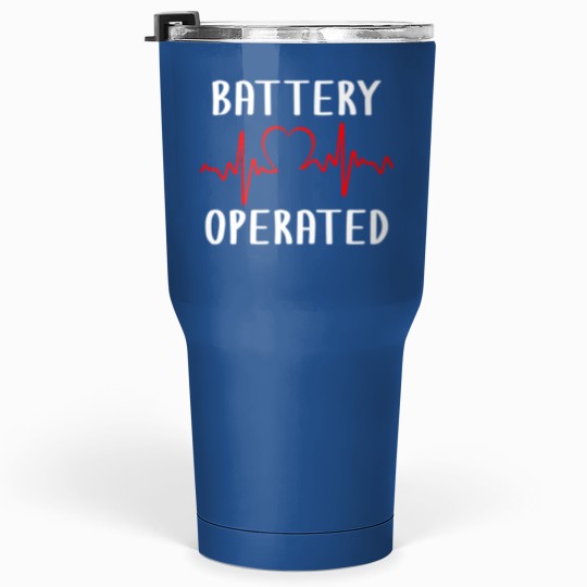 Discover Battery Operated Heartbeat Pace Maker Living With an Implantable Cardioverter Defibrillator Tumblers 30 Oz